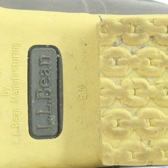 Vintage LL Bean Brown Leather Lace Up Unlined Hunting Duck Boots Size 7 M - Picture 9 of 10